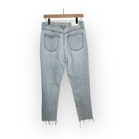 Pistola Kate Distressed Raw Hem Ankle Straight Leg Jeans Size 29 - Picture 5 of 10